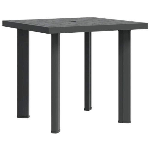 Berkfield Garden Table Anthracite 80x75x72 cm Plastic 1