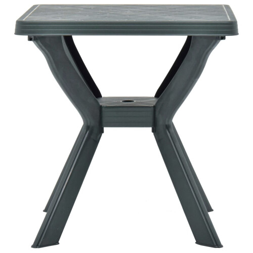 Berkfield Bistro Table Green 70x70x72 cm Plastic 1