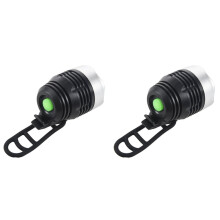 2X Cykel LED 3 lägen Framljus Ljus Lampa Strålkastare Ficklampa