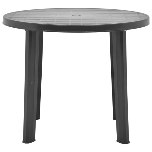 Berkfield Garden Table Anthracite 89 cm Plastic 1