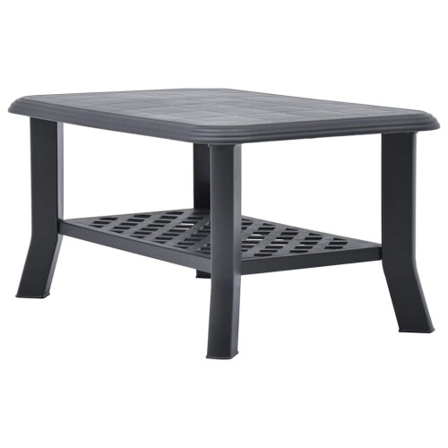 Berkfield Coffee Table Anthracite 90x60x46 cm Plastic 1