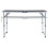 Berkfield Foldable Camping Table Grey Aluminium 120x60 cm 2
