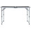 Berkfield Foldable Camping Table Grey Aluminium 120x60 cm 3