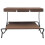 Berkfield Outdoor Lounge Bed with Canopy Brown 2