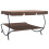 Berkfield Outdoor Lounge Bed with Canopy Brown 4