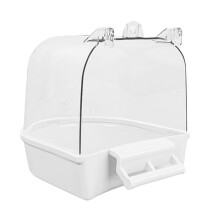 Bird Bath Shower Toy & Water Dispenser for Small Bird Cages - Compatible with Budgie Cage Accessories, Pet Supplies
