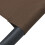 Berkfield Outdoor Lounge Bed with Canopy Brown 6