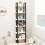 Berkfield Storage Shelf White 60x30x210 cm Solid Wood Pine 4
