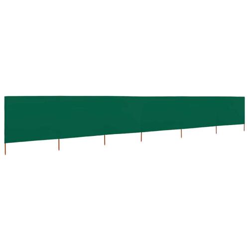 Berkfield 6-panel Wind Screen Fabric 800x160 cm Green 1