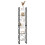 Berkfield Storage Shelf White 60x30x210 cm Solid Wood Pine 5