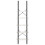Berkfield Storage Shelf White 60x30x210 cm Solid Wood Pine 6