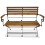 Berkfield Folding Garden Bench 112 cm Solid Acacia Wood 2