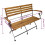 Berkfield Folding Garden Bench 112 cm Solid Acacia Wood 6