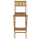 Berkfield 3 Piece Bistro Set with Folding Chairs Solid Teak Wood 9