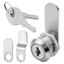 Cabinet Locks with Keys 5/8 Inch Zinc Alloy Cam Lock Replacement for Tool Box Drawer Mailbox