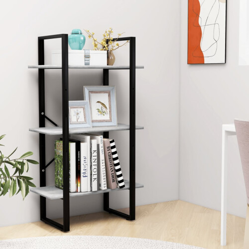 Berkfield Storage Shelf Concrete Grey 60x30x105 cm Engineered Wood 2