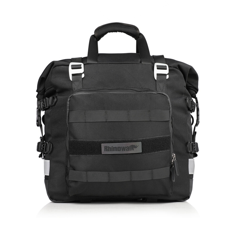 Rhinowalk Motorcycle Rear Side Bag 20L Universal Side Bag with Removable Waterproof Inner Multi-Functional Tail Bag(Black)-image-OPC-PTG59DY-NEW