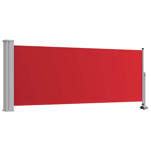 Berkfield Patio Retractable Side Awning 100x300 cm Red 1