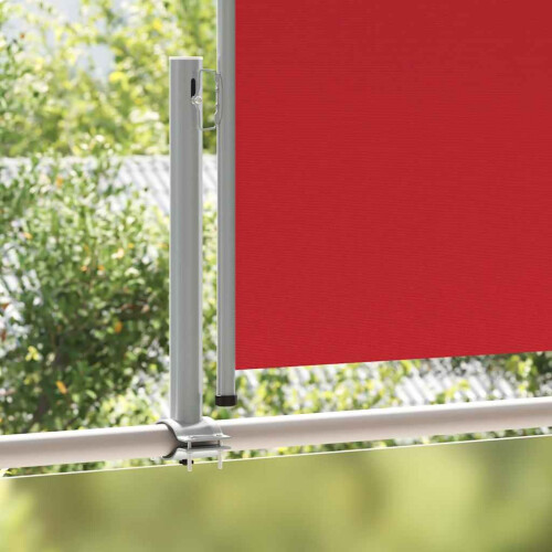 Berkfield Patio Retractable Side Awning 100x300 cm Red 2