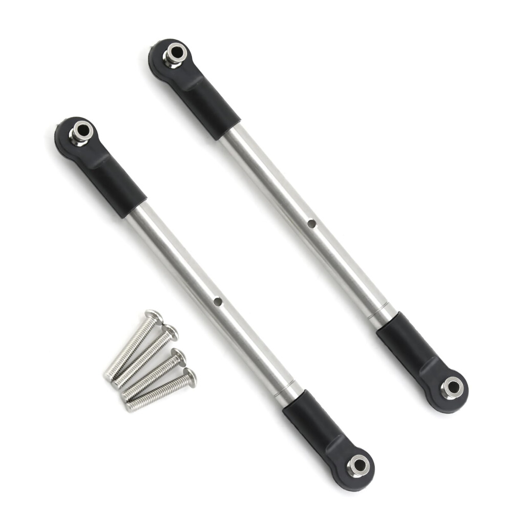 Stainless Steel Adjustable Tie Rods Rc Steering Link Upgrade With Screws For Traxxas 1/10 Maxx Widemaxx 4X4 Truck 9351714810456