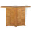 Berkfield Folding Bar Table 155x53x105 cm Solid Teak Wood 4