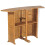 Berkfield Folding Bar Table 155x53x105 cm Solid Teak Wood 6