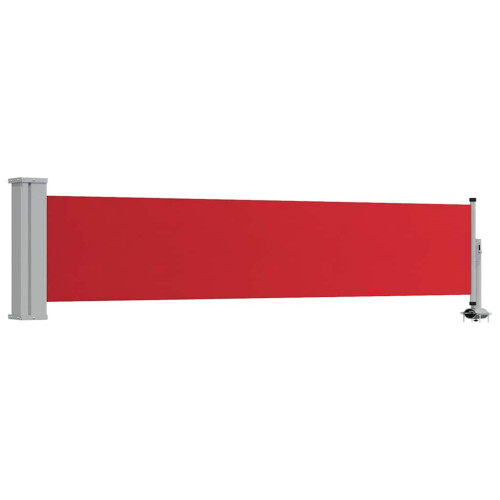 Berkfield Patio Retractable Side Awning 60x300 cm Red 1