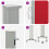 Berkfield Patio Retractable Side Awning 60x300 cm Red 10