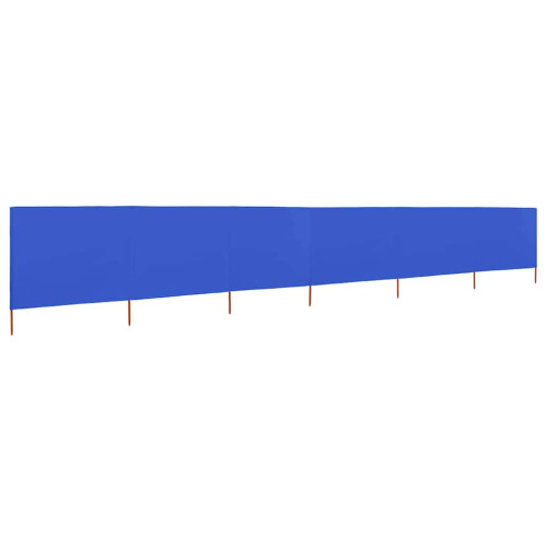 Berkfield 6-panel Wind Screen Fabric 800x160 cm Azure Blue 1