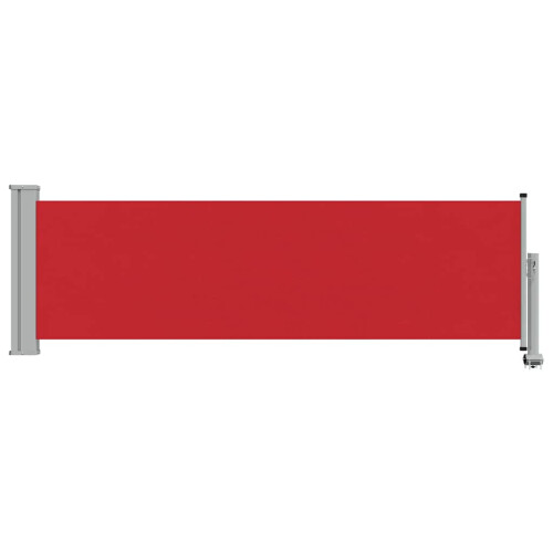 Berkfield Patio Retractable Side Awning 80x300 cm Red 2