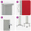Berkfield Patio Retractable Side Awning 80x300 cm Red 10