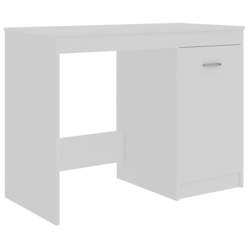 Berkfield Desk White 100x50x76 cm Engineered Wood 1
