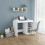 Berkfield Desk White 100x50x76 cm Engineered Wood 3