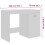 Berkfield Desk White 100x50x76 cm Engineered Wood 9