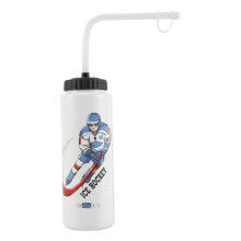 1000ML Ice Hockey Water Bottle Portable High Capacity Football Lacrosse Bottle Classic Design Sports Bottle B