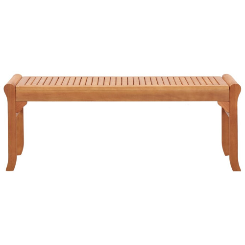 Berkfield 2-Seater Garden Bench 120 cm  Solid Eucalyptus Wood 1