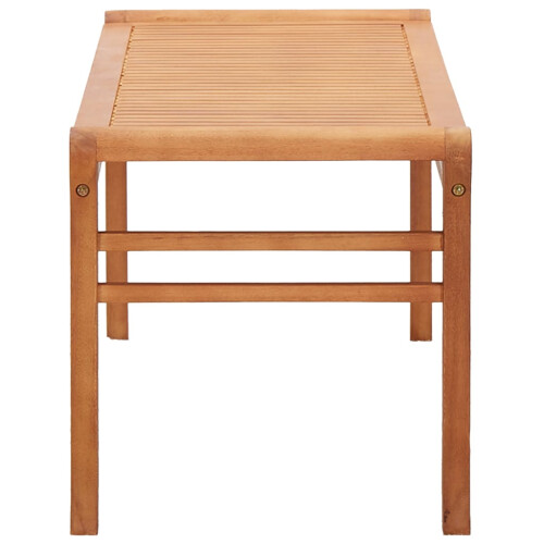 Berkfield 2-Seater Garden Bench 120 cm  Solid Eucalyptus Wood 2