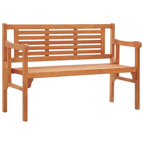 Berkfield Foldable Garden Bench 120 cm Solid Eucalyptus Wood 1
