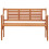 Berkfield Foldable Garden Bench 120 cm Solid Eucalyptus Wood 3
