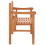 Berkfield Foldable Garden Bench 120 cm Solid Eucalyptus Wood 4