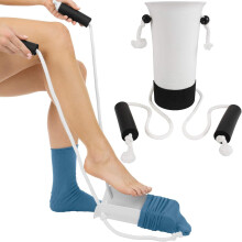 Sock Aid for Seniors with Long Pulling Straps, Easy On and Off Compression Sock Helper Tool