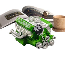 V8 Engine Model Kit with Realistic Detailing, Small Block Display Model for Collectors and Education