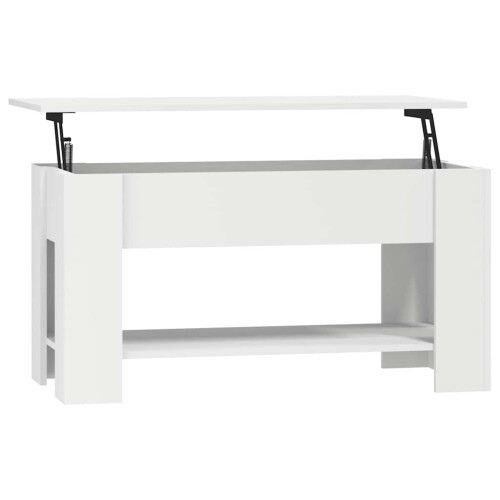 Berkfield Coffee Table White 101x49x52 cm Engineered Wood 1