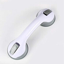 Suction Cup Grab Bar with Non Slip Ergonomic Grip, Removable Bathroom Safety Handle for Bathtub and Shower