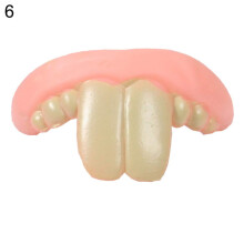 Halloween Fake Teeth for Vampire Zombie Cosplay, Reusable Buck Teeth Costume Accessory