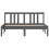 Berkfield Bed Frame without Mattress Grey Solid Wood 135x190 cm Double Double 4