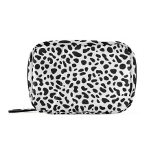 Leopard Print Pill Organizer with Detachable Compartments, Compact Travel Medicine Storage Bag