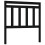 Berkfield Bed Headboard Black 81x4x100 cm Solid Wood Pine 2
