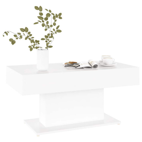 Berkfield Coffee Table White 96x50x45 cm Engineered Wood 2