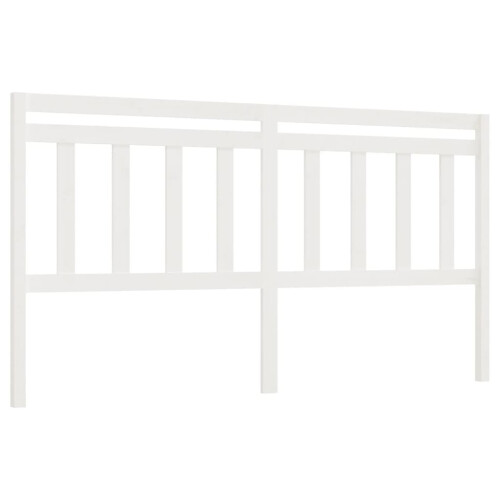 Berkfield Bed Headboard White 186x4x100 cm Solid Wood Pine 1